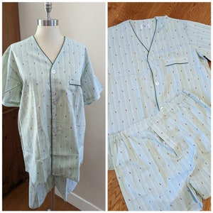 70s pajama set, vintage pajamas, vintage men&#39;s PJs, JC Penny&#39;s pajamas, vintage men&#39;s pajamas, unisex pajama set, pajama short set