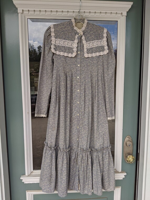 Gunne Sax dress, calico, prairie