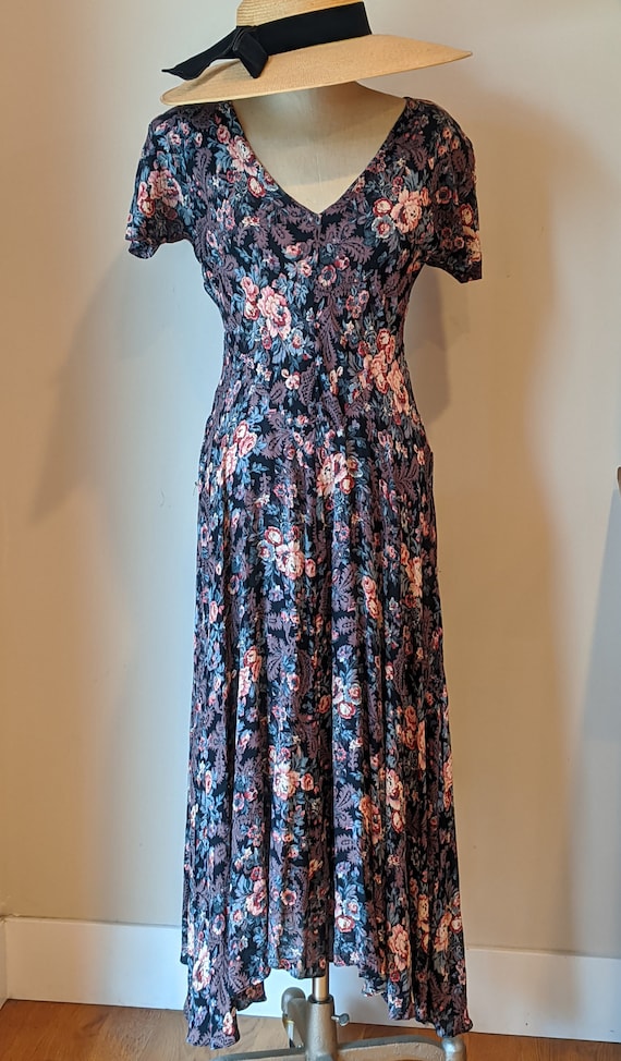 90s floral dress