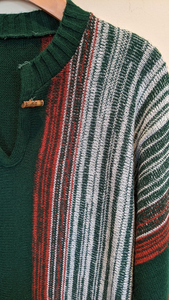70s space dye tunic sweater, 70s tunic, 70s sweat… - image 4