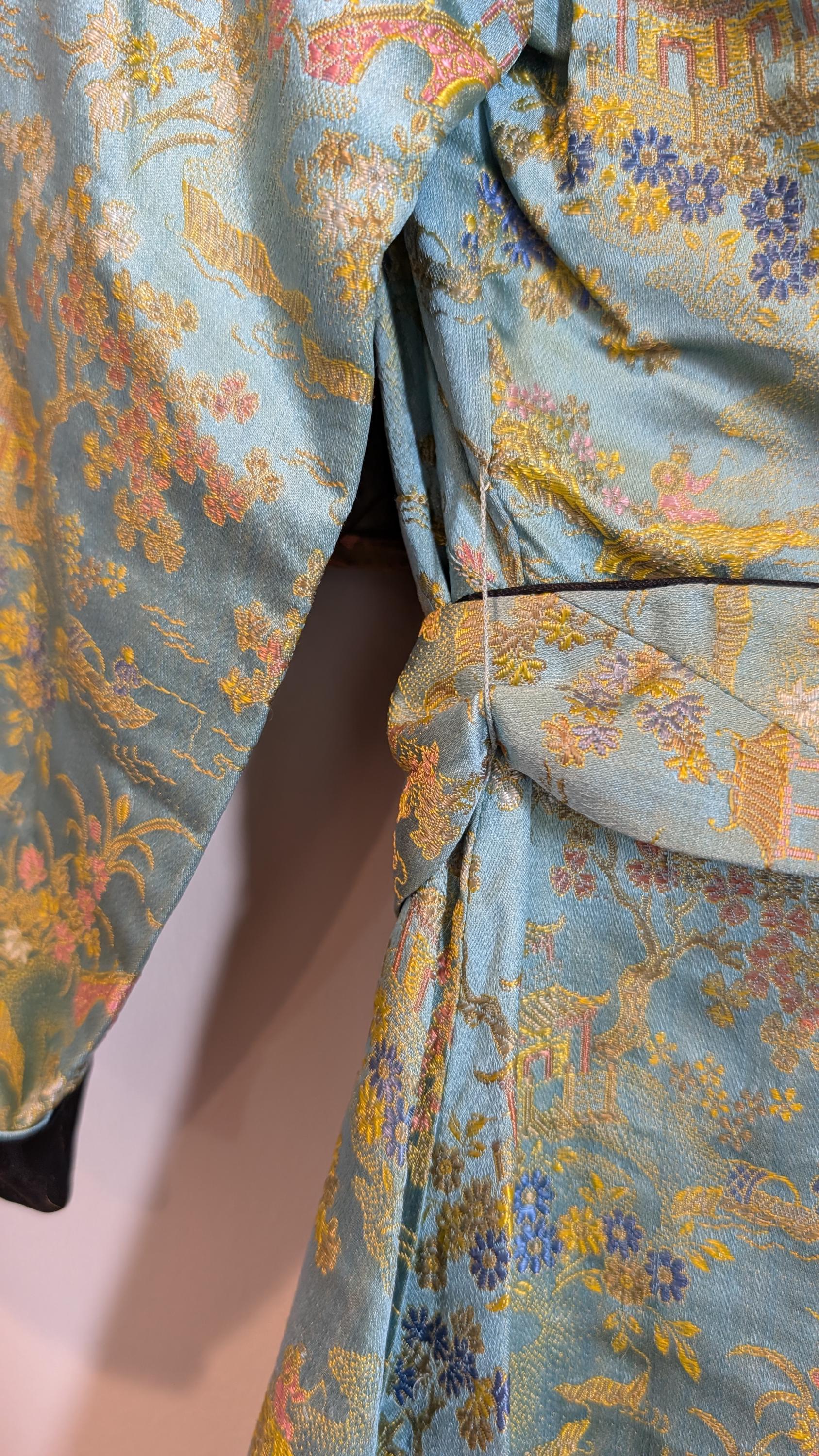 1940s Silk Brocade Chid's Robe, Antique Child's Robe, Vintage Brocade ...