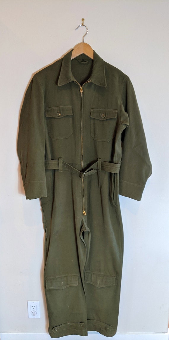 40s WWII gabardine wool flight suit, WWII Flight s