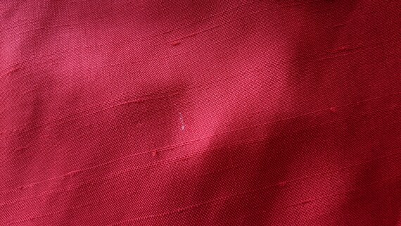 80s Paul Alexander swing jacket, 80s red silk jac… - image 2