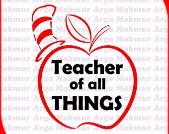 Teacher Of All Things Svg Etsy