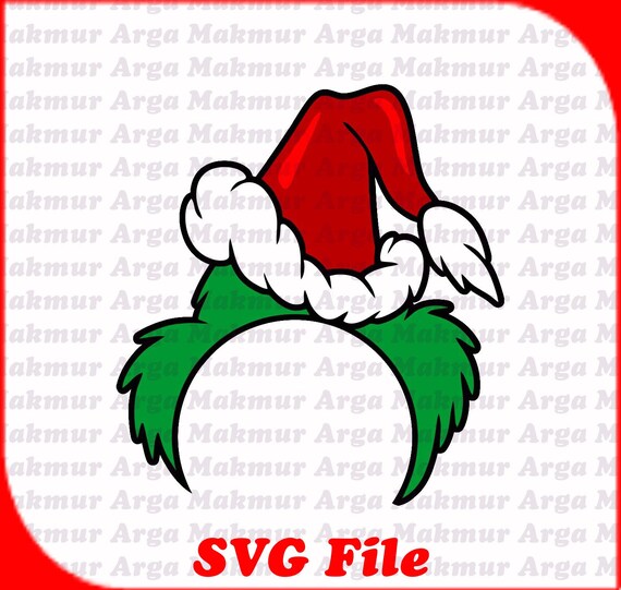 Download Grinch Christmas Hat Monogram Svg 1 Svg Dxf Cricut Etsy