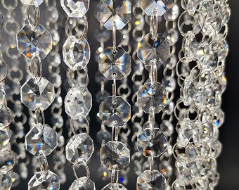 crystal garland for chandelier