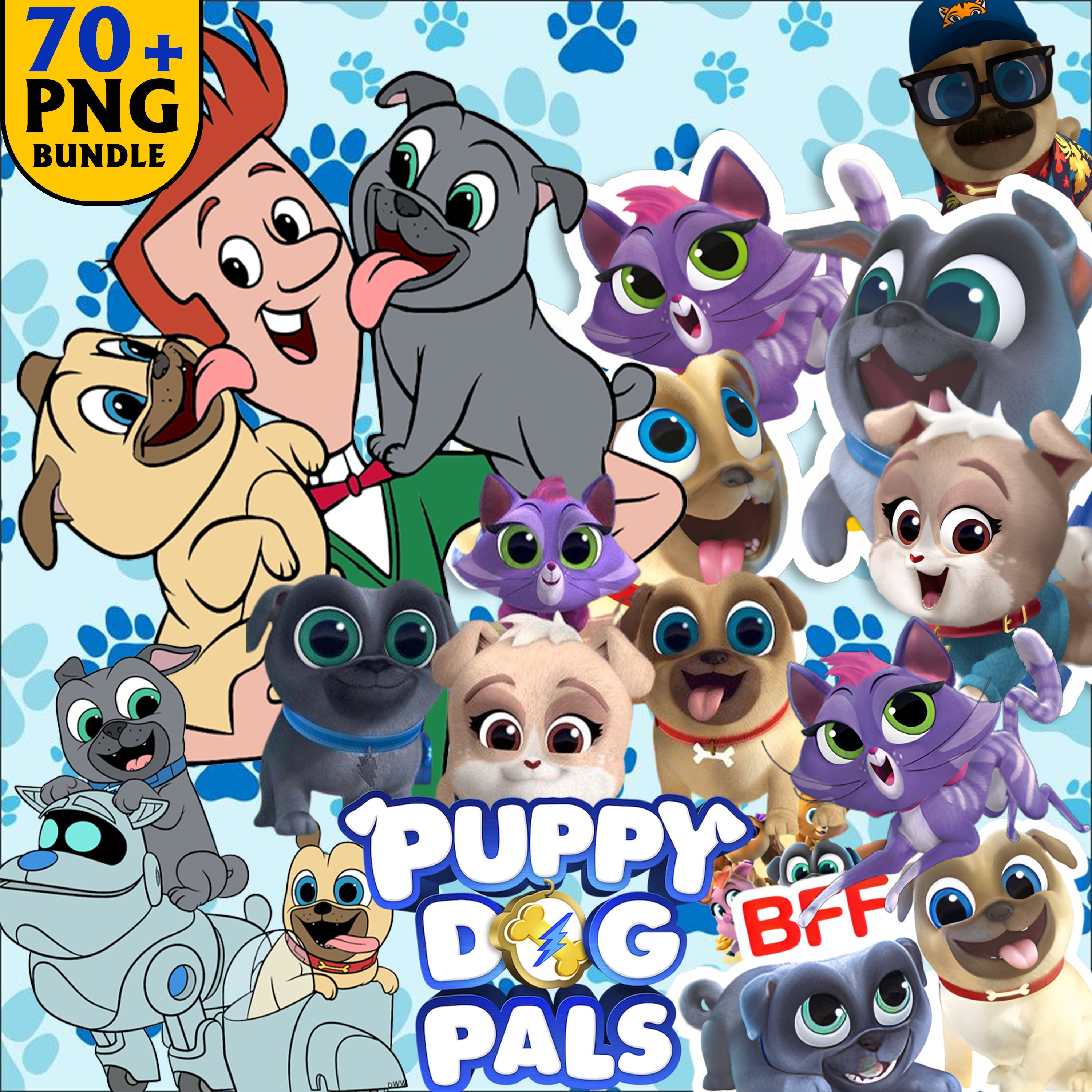 Puppy Dog Pals Clipart Puppy Dog Pals PNG Images Clip Art Etsy