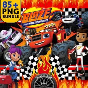 Kit Digital Clipart BLAZE E OS MONSTER MACHINES