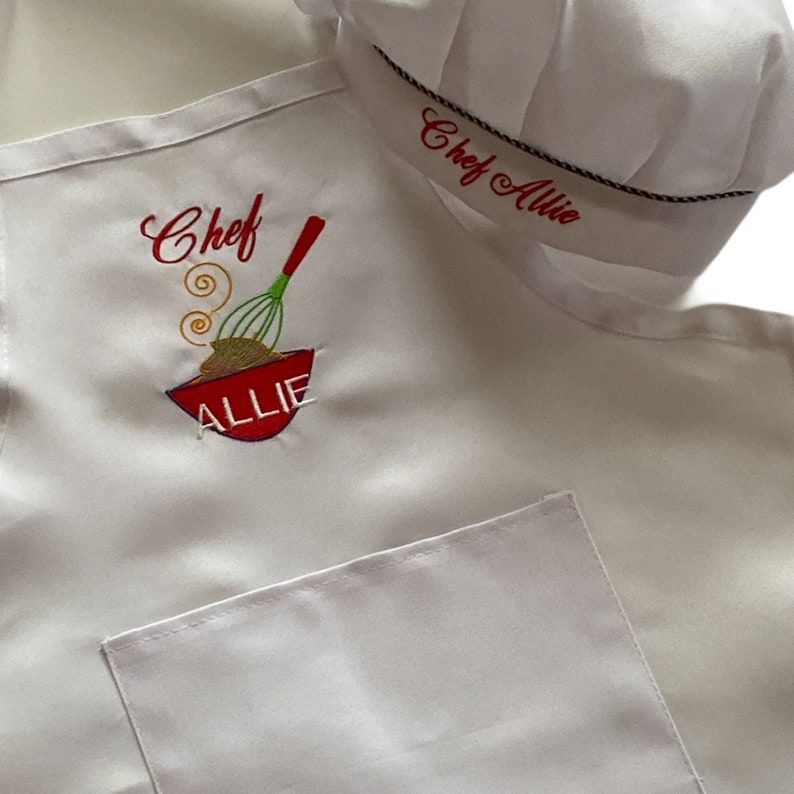 Personalized Youth Apron and Chef Hat Cooking Custom Etsy