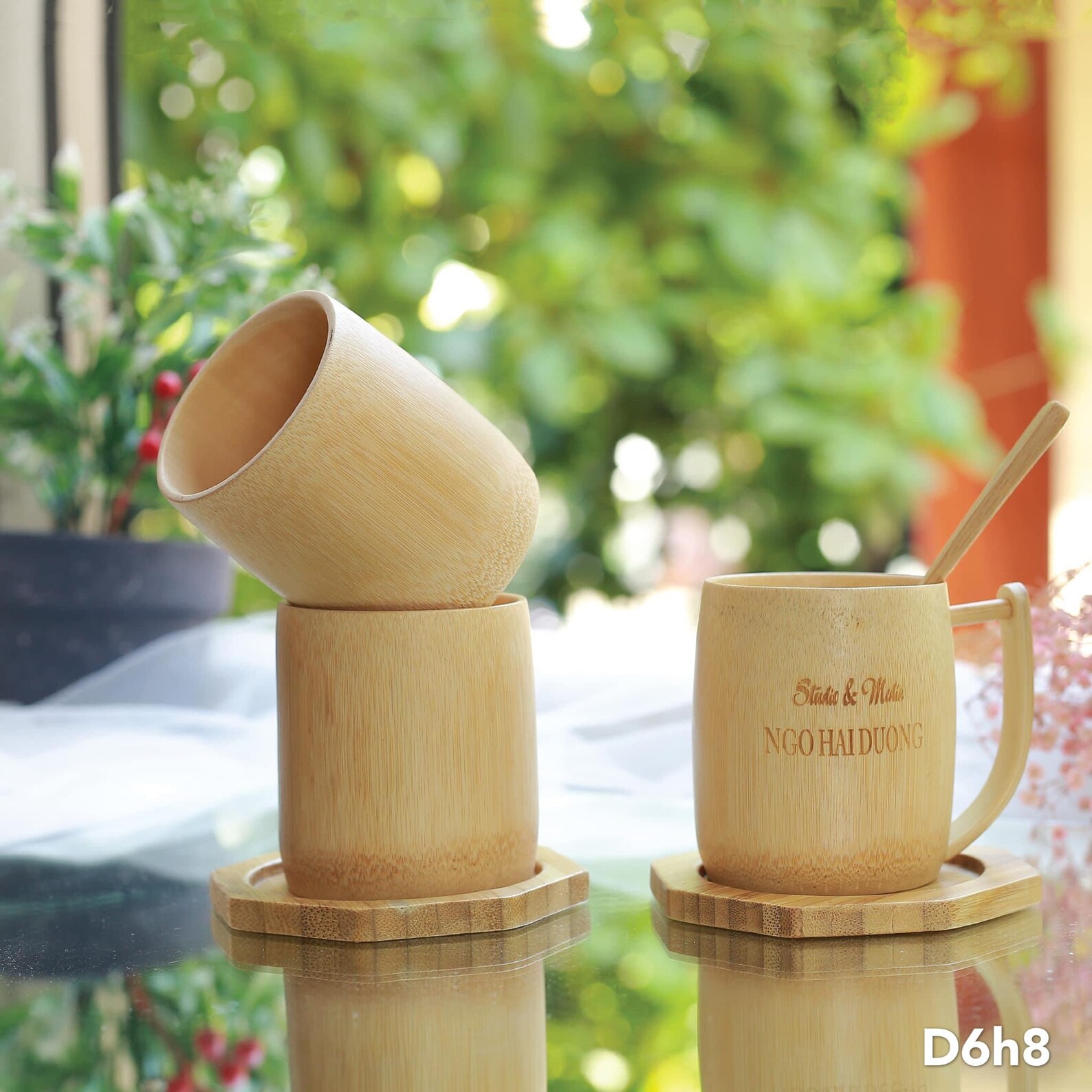 Handmade Bamboo Cups Bamboo Cup with Logo Bamboo wooden Etsy