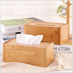 High-quality rectangular bamboo tissue box for the living room, bedroom, office, environmentally friendly, Birthday gift, Housewarming gift