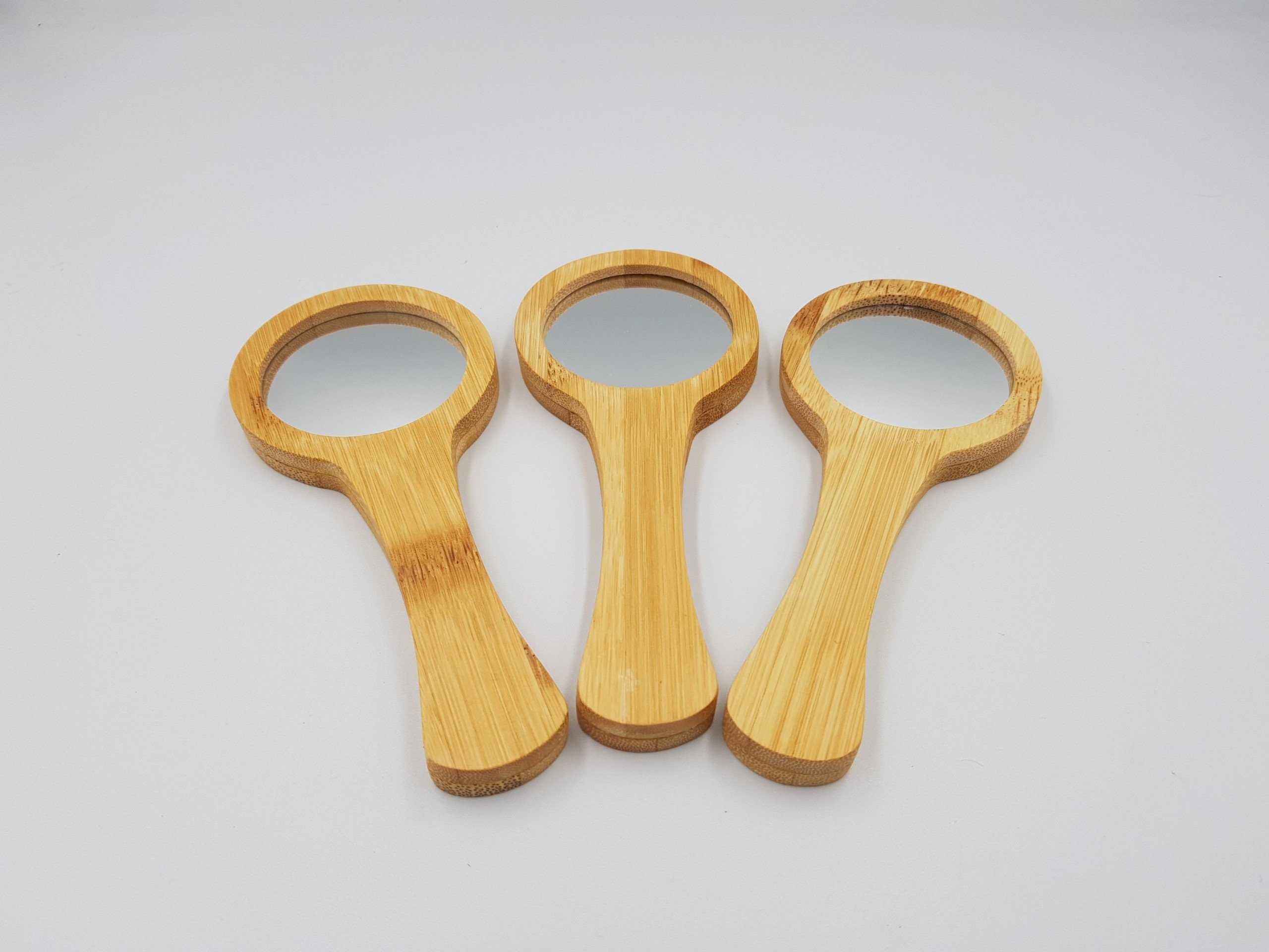 High Quality Bamboo Hand Mirror Personalized Bamboo Mirror Etsy UK