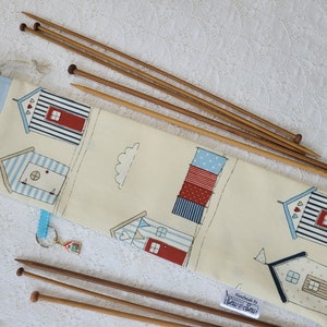 LONG KNITTING NEEDLE case, long knitting needle storage bag, craft organiser, long needle drawstring bag, straight knitting needle case
