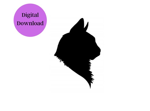 SVG Cat Head digital download | Etsy