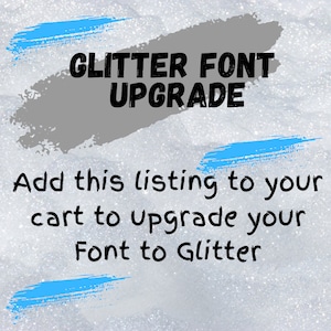 UPGRADE SHIRT LISTING]Add Glitter Font to Any TShirt or Custom Mask Listing
