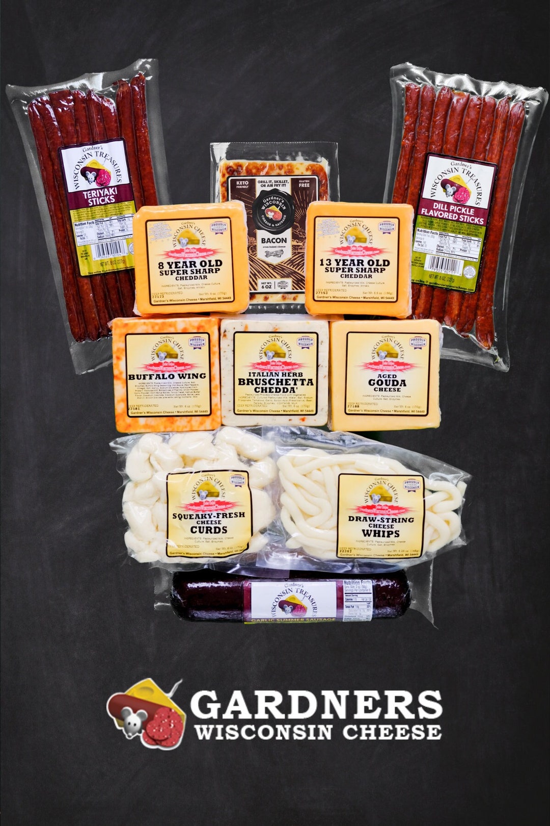 Gift for Dad ULTIMATE Wisconsin Cheese and Sausage - Etsy