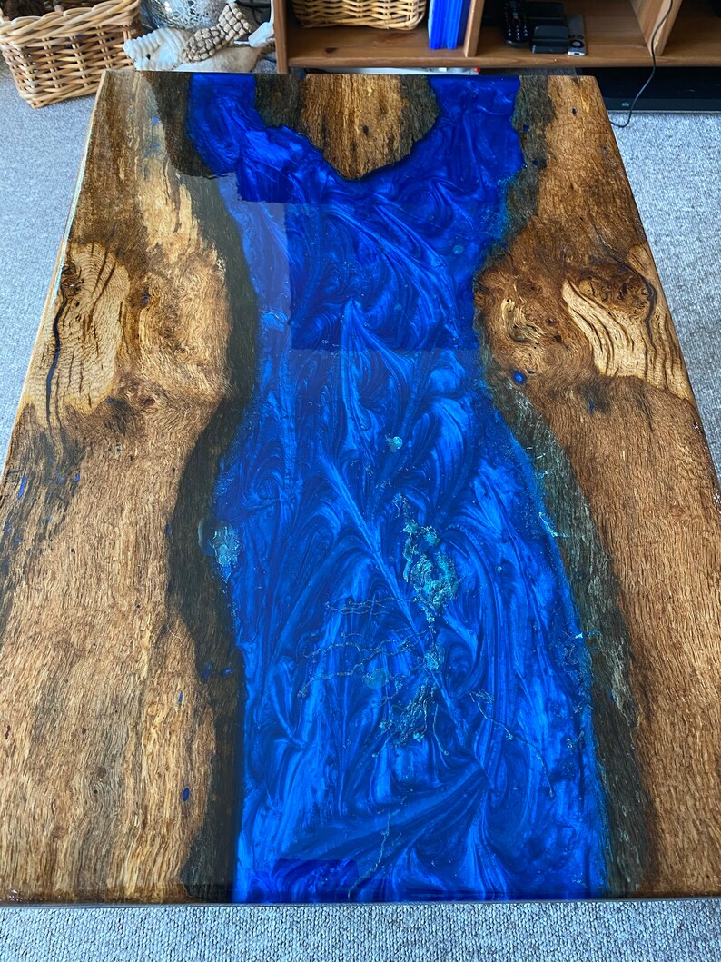 Handmade Bespoke Live Edge Epoxy Resin River Coffee Table Etsy UK