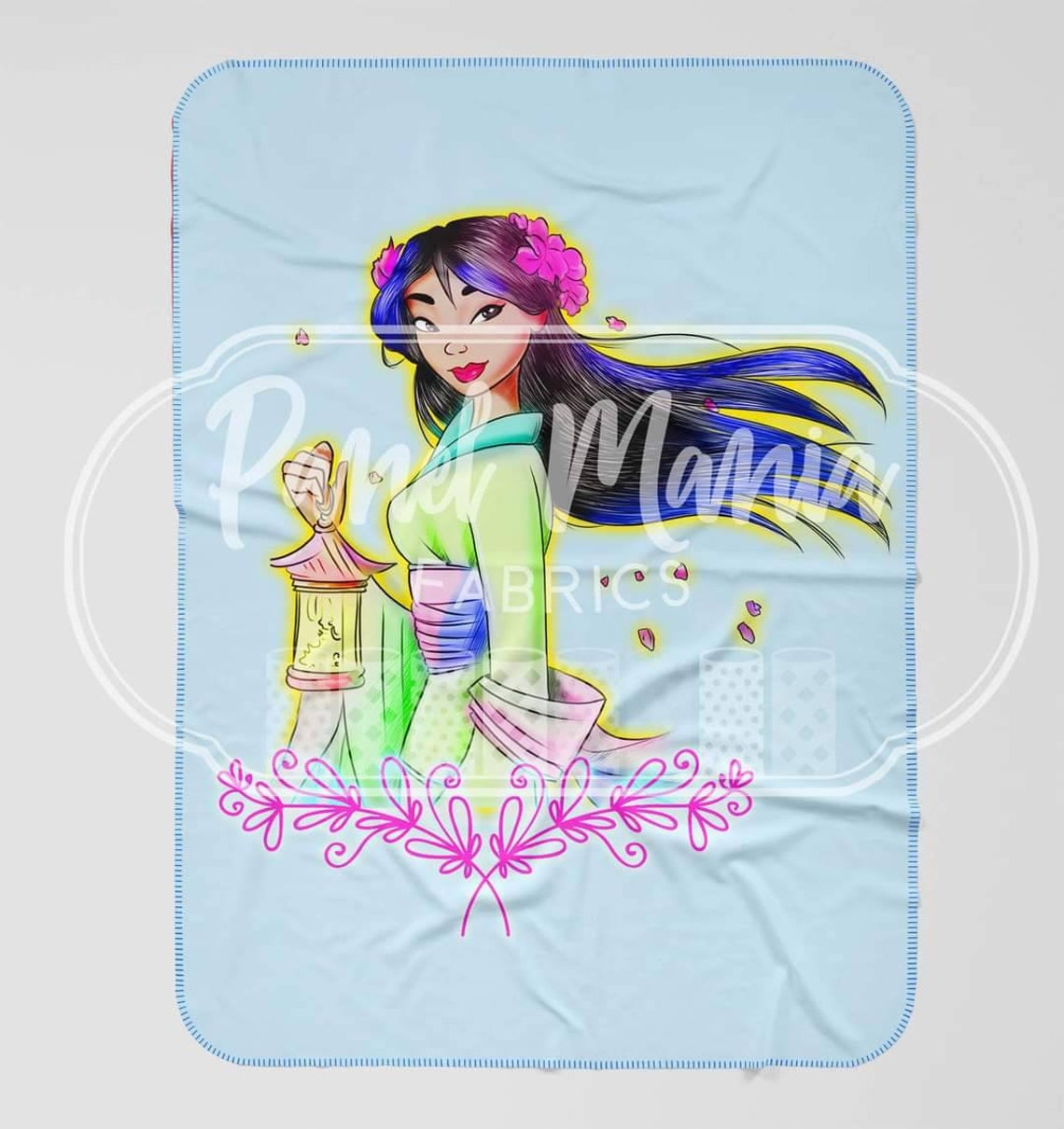 MULAN MINKY BLANKET Disney Princess China Princesses Swaddle Etsy