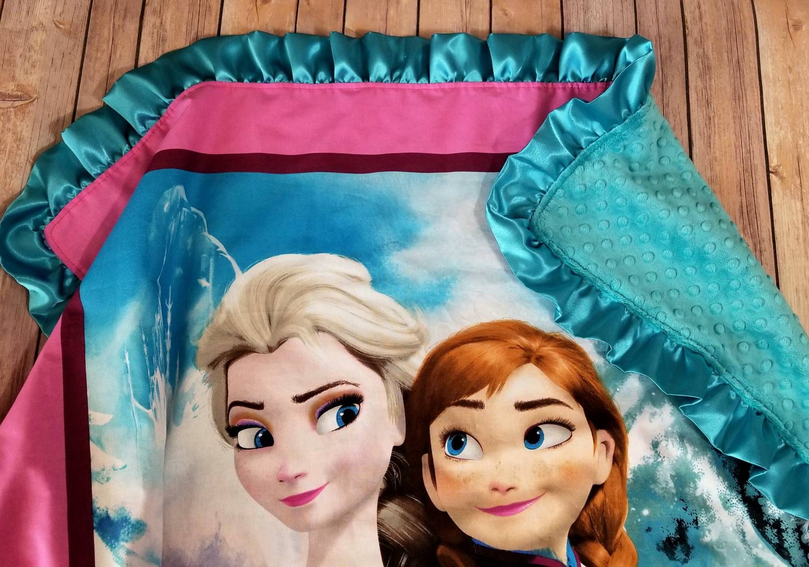 DISNEY PRINCESS MINKY Blanket Ariel Cinderella Snow White Etsy