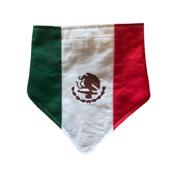 Mexican Flag Viva Mexico Sport Lining Dog Bandana