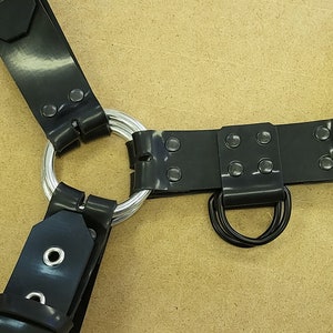 Rubber bulldog harness, 4 cm wide belts - Mature Item