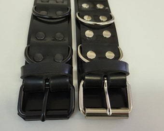 Menottes aux cuisses - Option verrouillable - Attaches BDSM bondage en caoutchouc, 5 cm de large