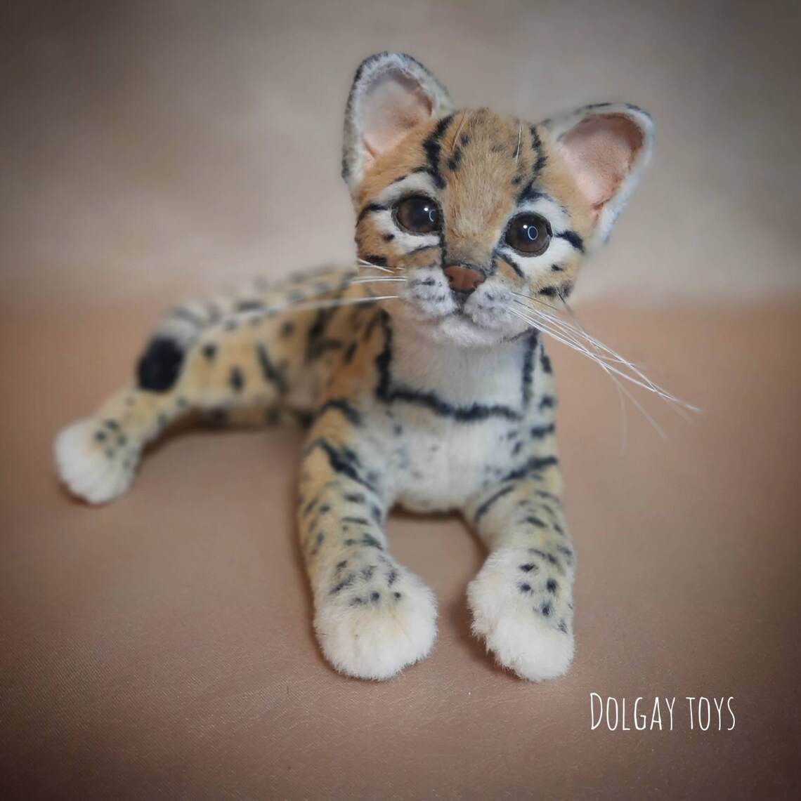Ocelot Kitten Realistic Toys Pet Replica Pet Portrait Etsy