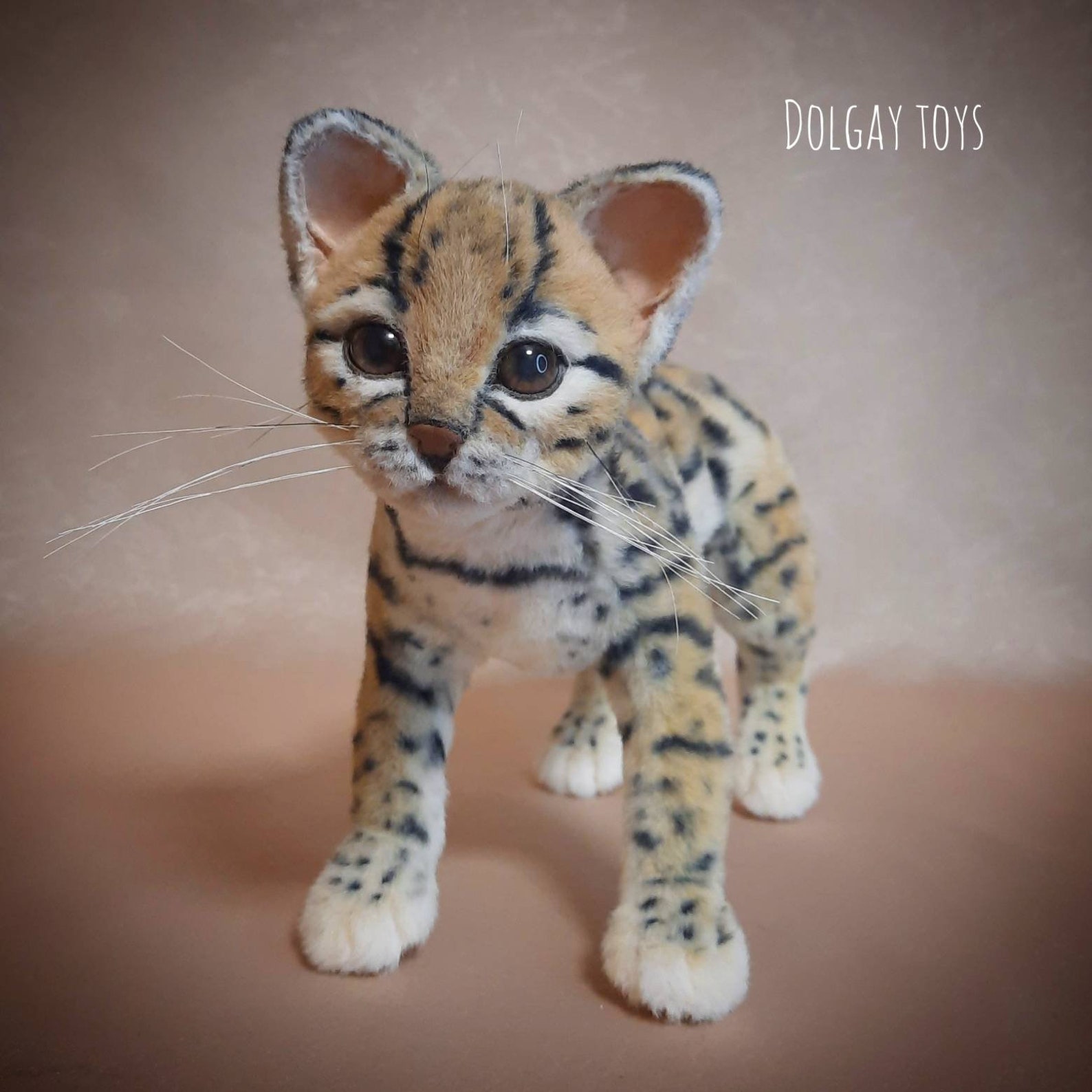 Ocelot Kitten Realistic Toys Pet Replica Pet Portrait Etsy