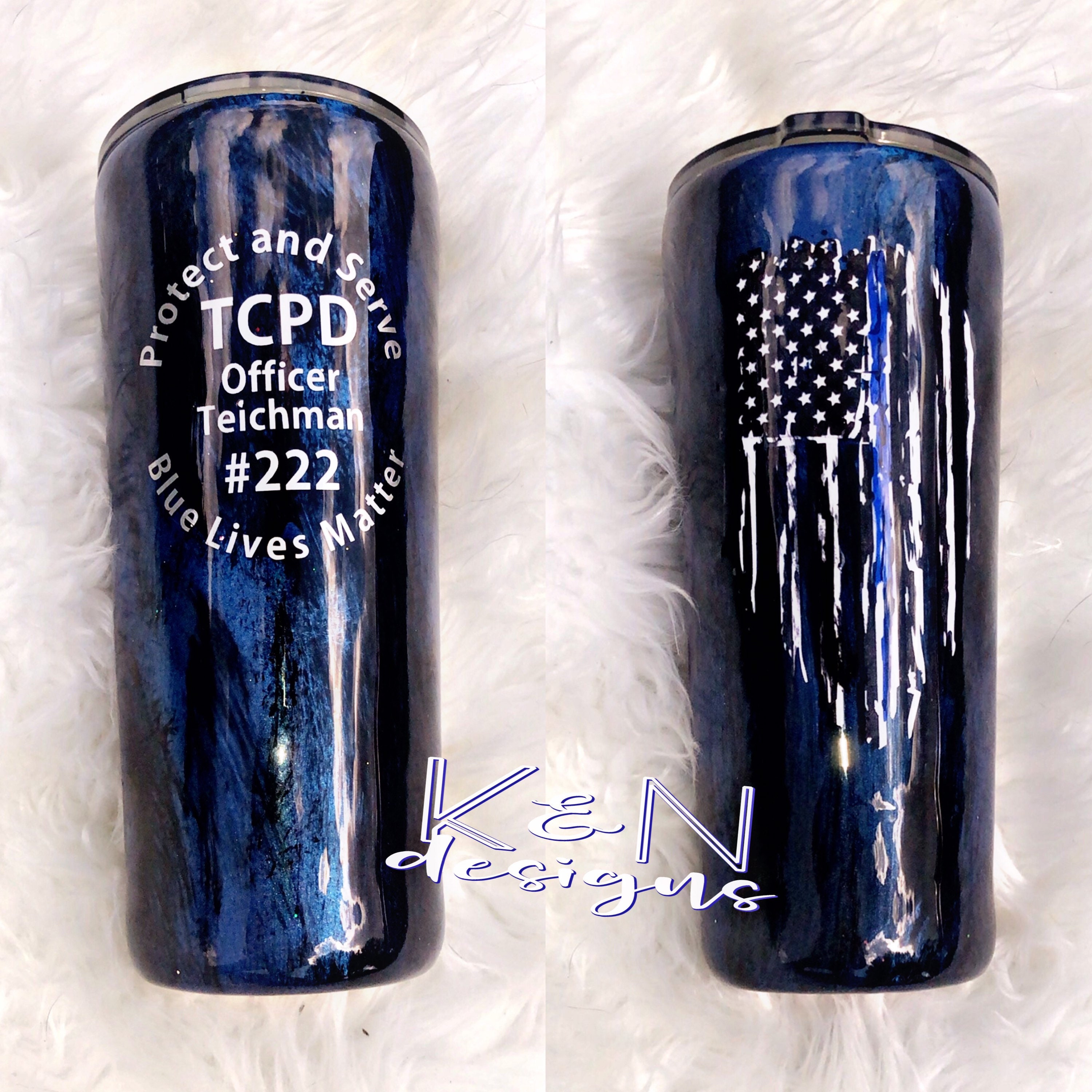 Police Officer Tumbler Etsy