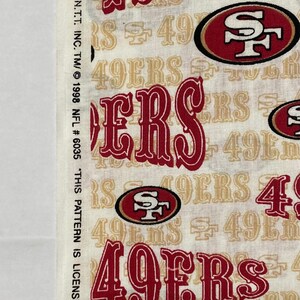 San Francisco SF 49ers NFL Football, Rare Vintage, 1998 Print, 100% ...