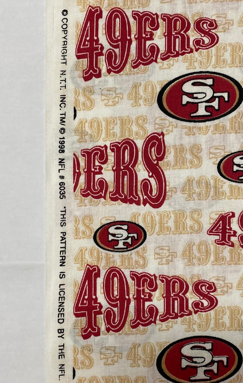San Francisco SF 49ers NFL Football, Rare Vintage, 1998 Print, 100% ...