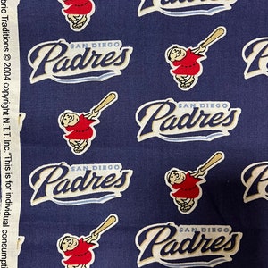 MLB RARE 2004 SD San Diego Padres Baseball, 100% Cotton Fabric, 57 ...