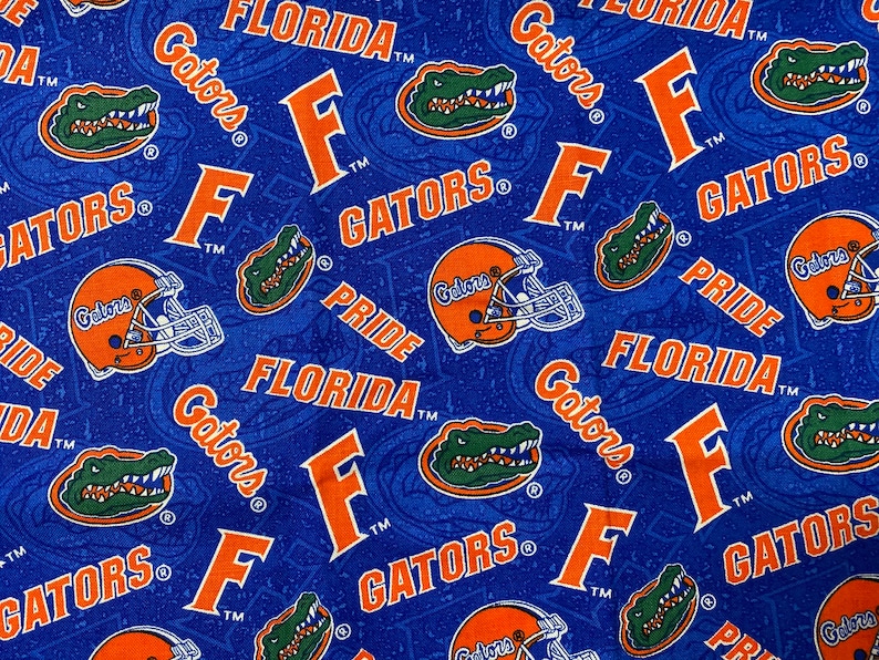 100/% Cotton Fabric NCAA College University New Georgia Tech Tennessee Villanova Tone On Tone Prints Florida South Carolina Miami