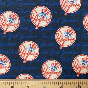 MLB NY New York Yankees Baseball, 8 Patterns / Designs, 100% Cotton ...