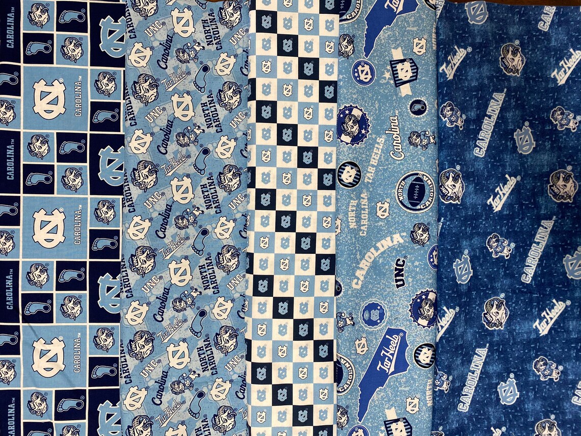 Uncg Pattern NCAA College UNC University of North Carolina Tarheels, 5 Patterns ...