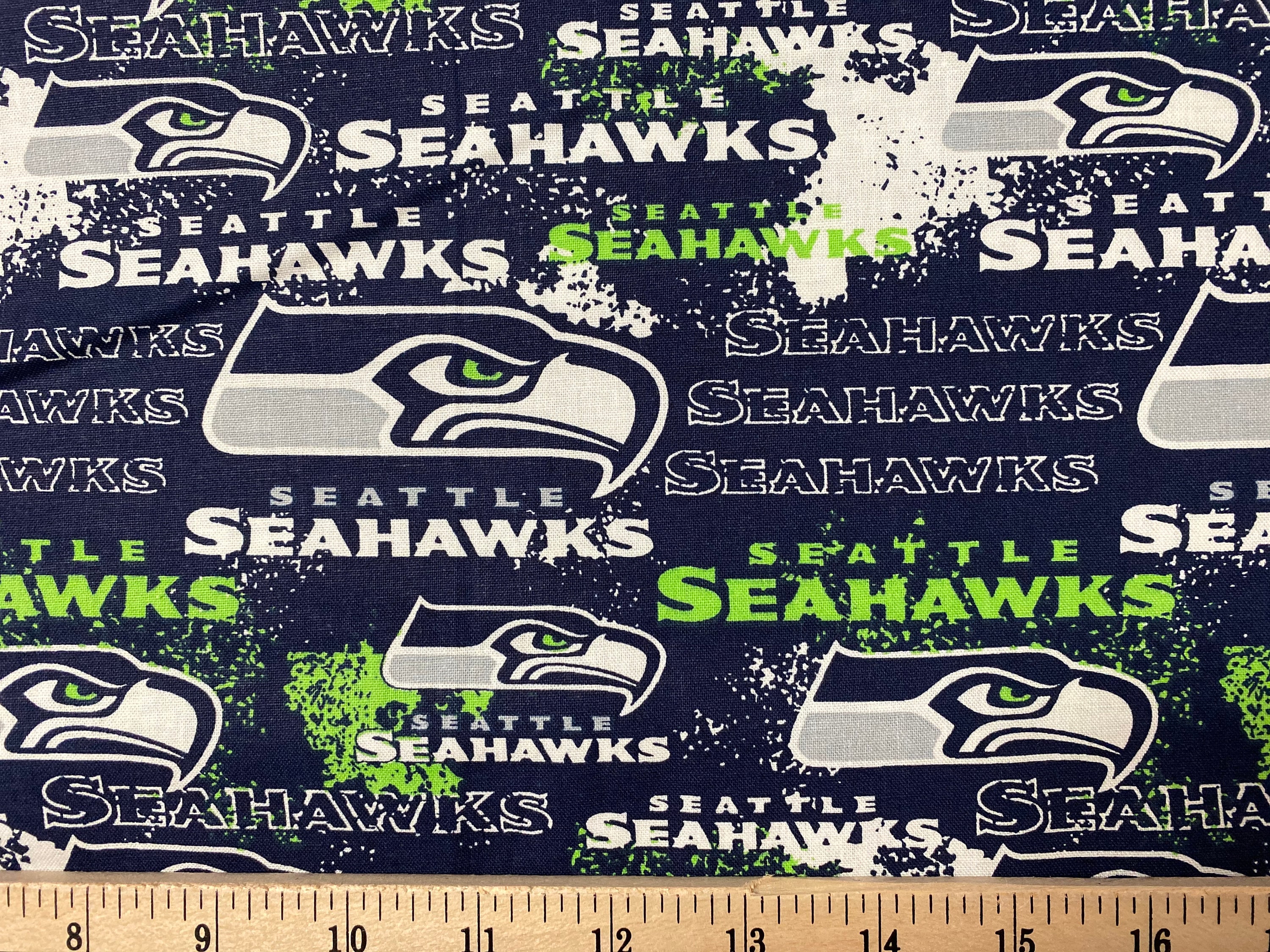NFL Seattle Seahawks Football, 4 Patterns / Designs, 100% Cotton Fabric ...