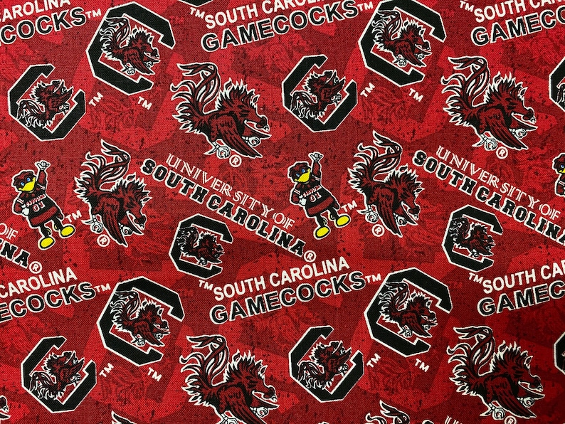 100/% Cotton Fabric NCAA College University New Georgia Tech Tennessee Villanova Tone On Tone Prints Florida South Carolina Miami
