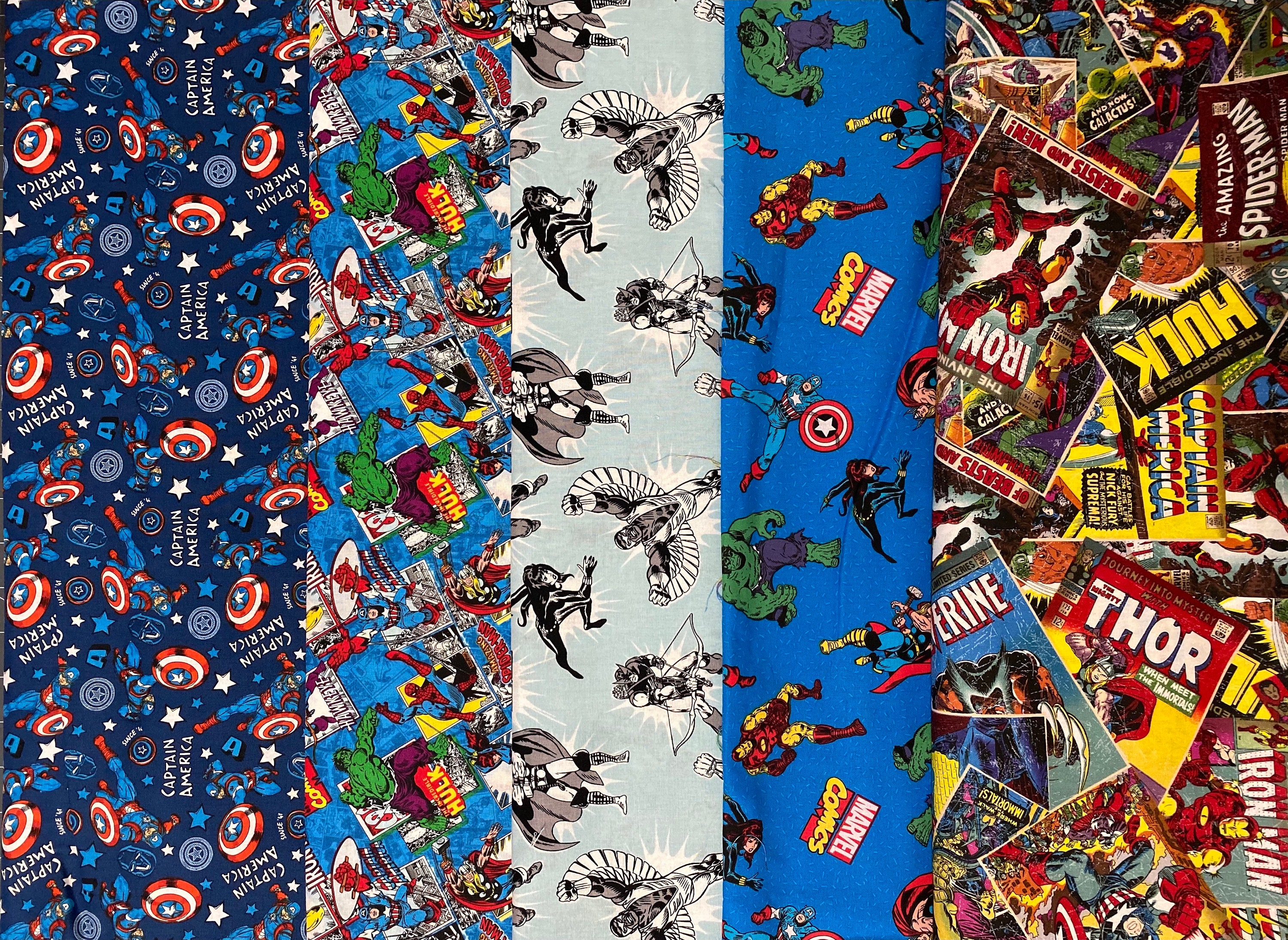 MARVEL Comics, Captain America Superhero, 5 Patterns / Designs. All Are ...