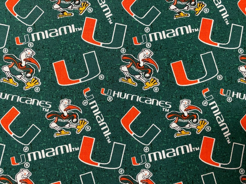 100/% Cotton Fabric NCAA College University New Georgia Tech Tennessee Villanova Tone On Tone Prints Florida South Carolina Miami