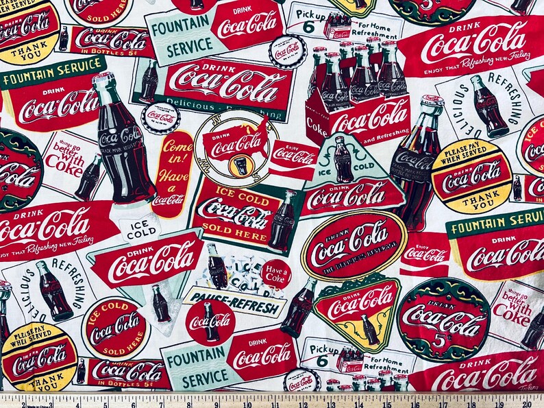 Coca Cola Coke, VINTAGE and RARE, Signs or NASCAR Print, Widths Are 43 ...