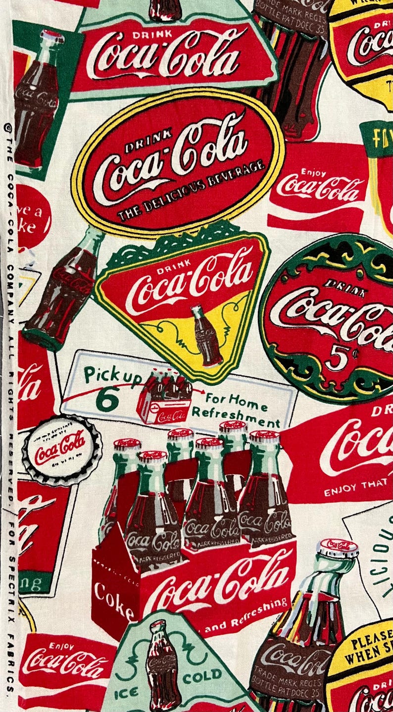 Coca Cola Coke, VINTAGE and RARE, Signs or NASCAR Print, Widths Are 43 ...