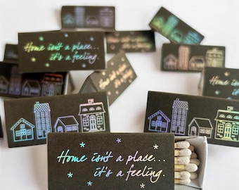 Triangle Matches | Matchboxes | Matches | Home Decor | Holographic Foil Stamped Matches