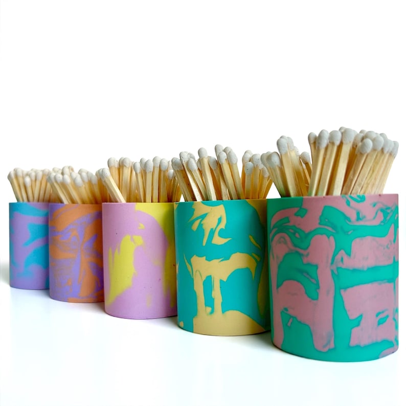 Handmade Match Set MATCH HOLDER | Matches Included | Strike on Bottom | Handmade | Safety ...