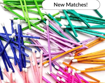 3" 100 Matchsticks | Bulk Matches | Matchstick Refill | Colorful Matches | Safety Matches