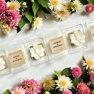 Wax Melt Flower Large Sample Size | Natural Soy Wax Melts | Variety of Scents