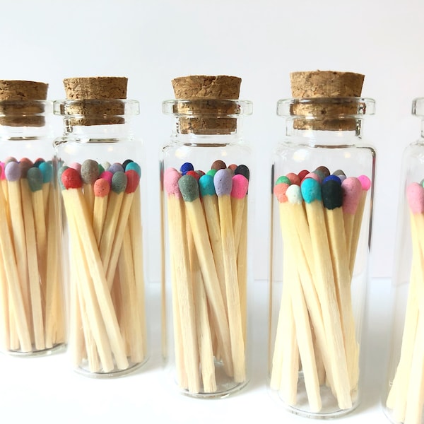 Matches in Bottle Etsy