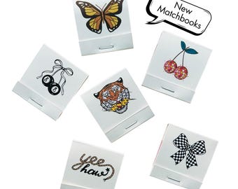 Includes 6 - 30 Strike Matchbooks | Matches | Party Favors | Gift boxes