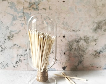 MATCH HOLDERS | Limited Edition | Glass Holder | Strike on Container | Home Decor | Candle Accessories | Matchsticks Included
