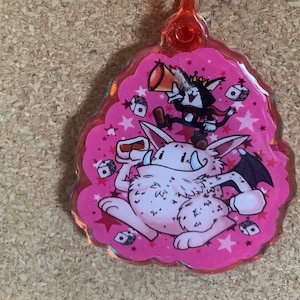 Cait Sith acrylic charm