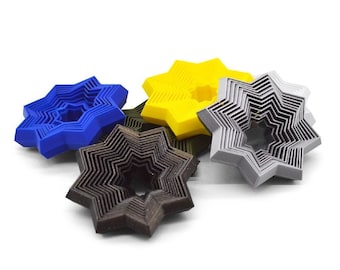 Star Fidget Desk Toy - 3D Printed Gyroscopic Fidget Spinner